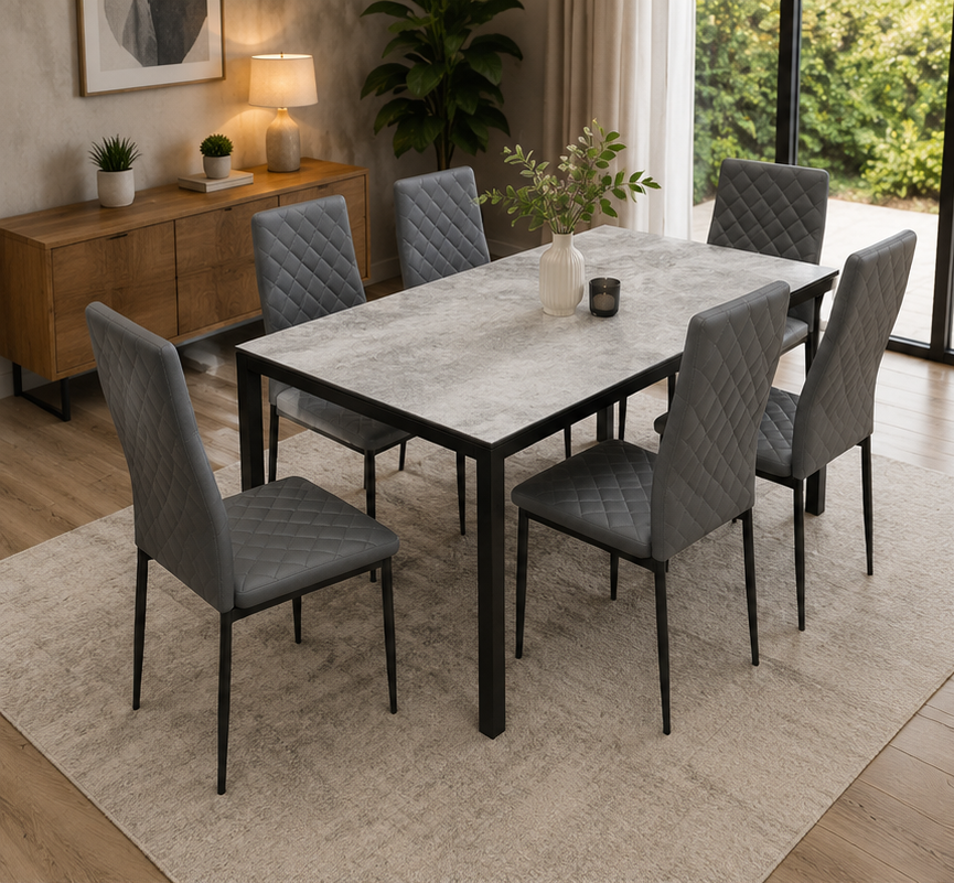 COMEDOR FLORIDA WHITE MARBLE