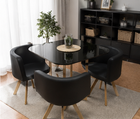 COMEDOR NORDIC NEGRO