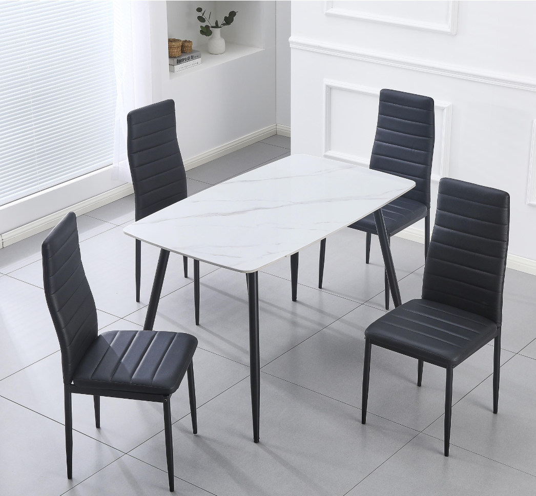 DT 63-4 MESA BLANCA CON SILLA NEGRA