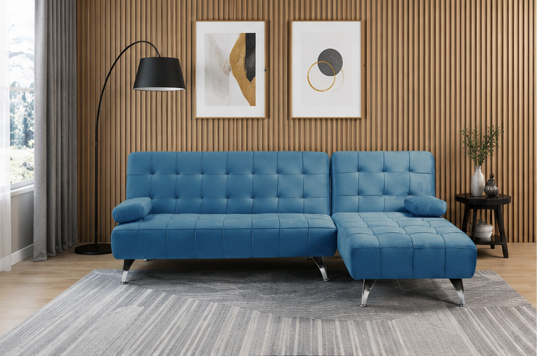 SOFA AROA TERCIO PELO AZUL