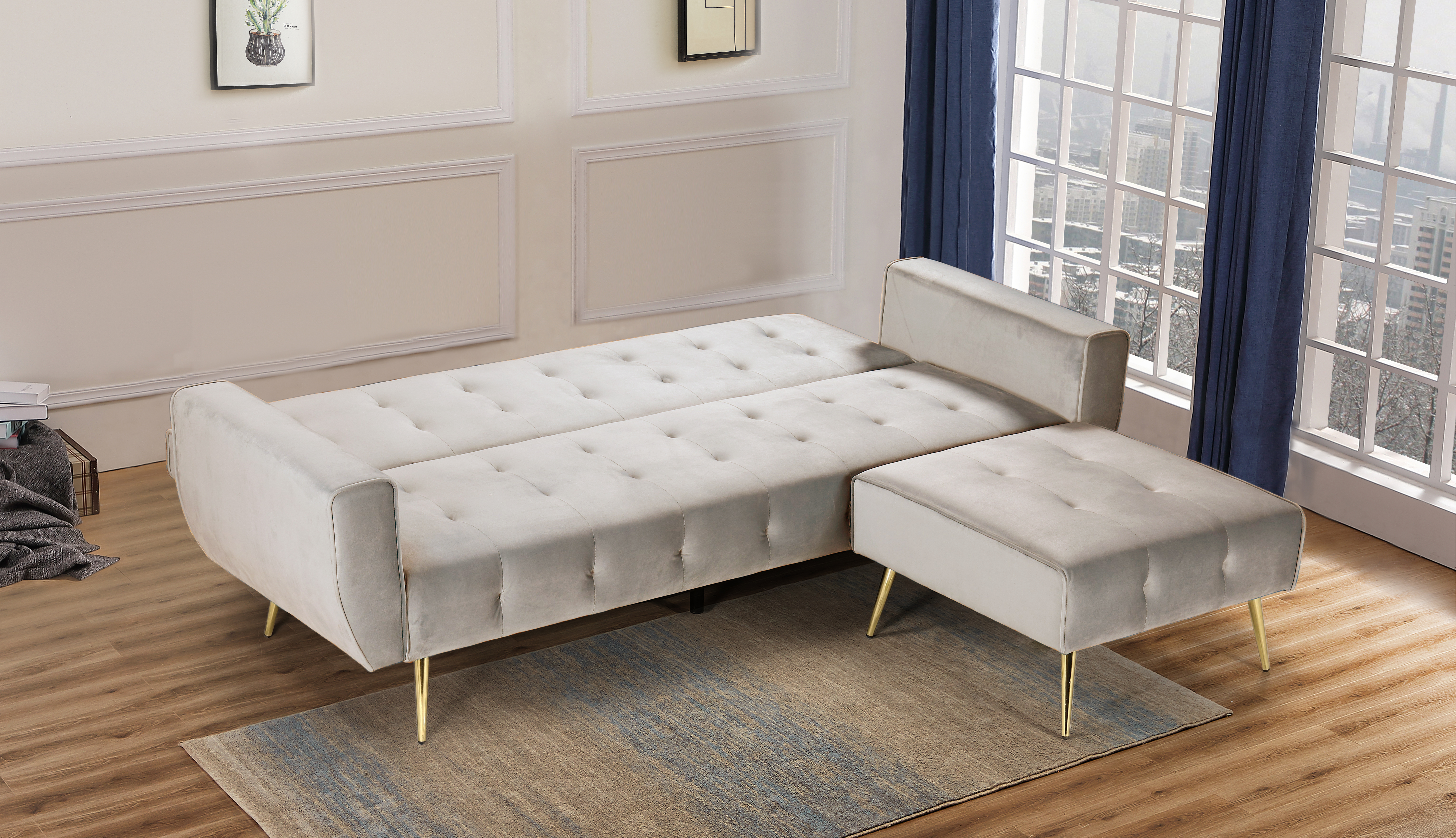 SOFA ESME TERCIO PELO GRIS