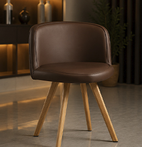 SILLA NORDIC MARRON (C32)